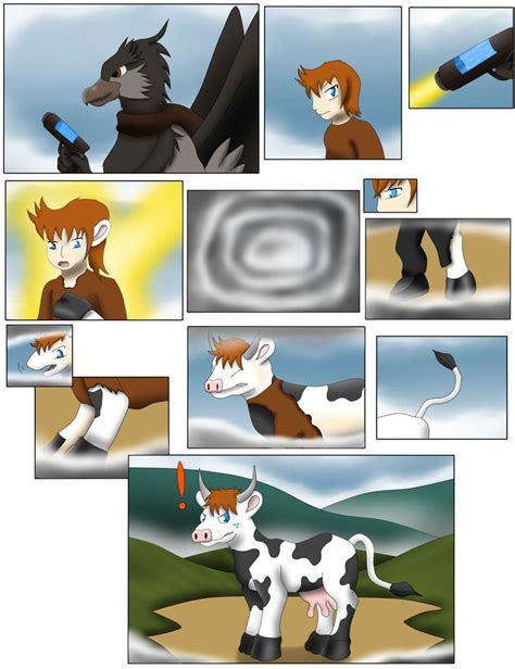 cow transformation comic porn|female:human cattle .